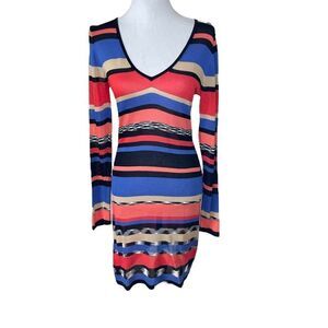 Trina Turk Long Sleeve Striped Dress Size Small